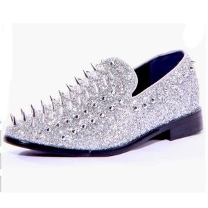 Men's Vintage Spike Dress Loafers Slip On Fashion Shoes Classic Tuxedo